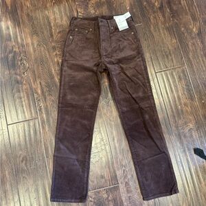 GAP Women's Straight-Leg Jeans in Dark Brown